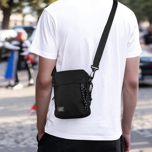 Stylish Men's Crossbody Satchel with Smooth Zippers - Perfect for Daily Use - Picture 5 of 7